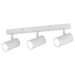 Светильник настенно-потолочный спот ЭРА OL35-3 WH MR16 GU10 IP20 белый хром | Накладные светильники