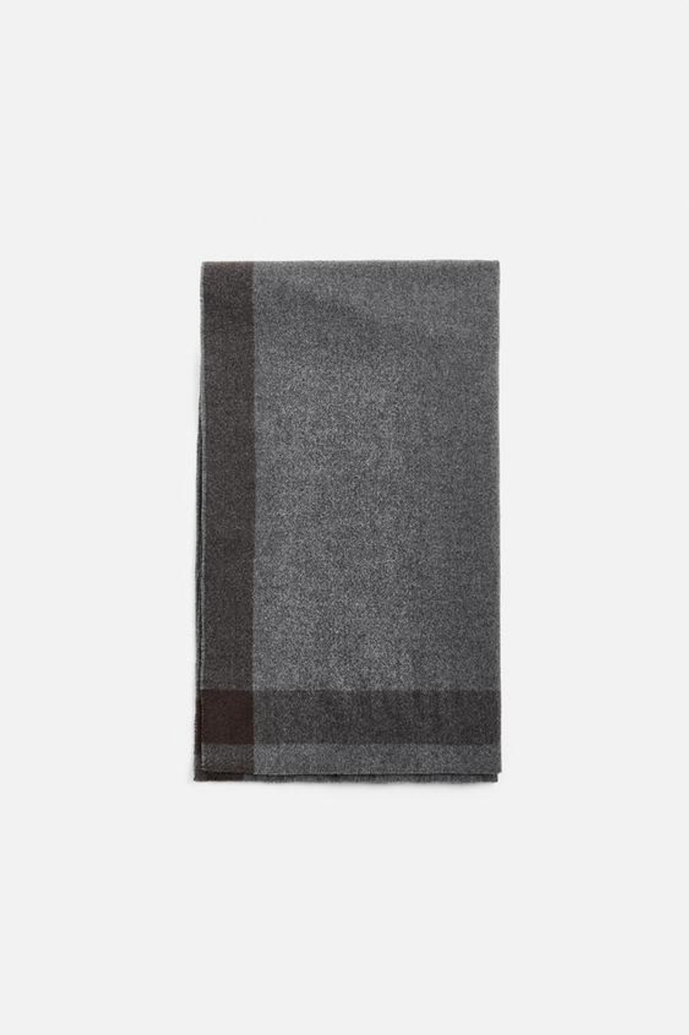 ZARA ШАРФ В КЛЕТКУ, СЕРЫЙ