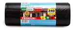 МЕШКИ Д/МУСОРА MIRPACK PREMIUM+ 240Л 45МКМ ЧЕРНЫЕ 10ШТ*10РУЛ