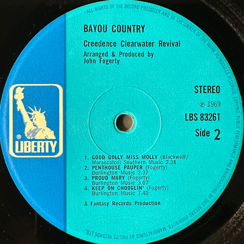 Creedence Clearwater Revival - Bayou Country (Англия 1969г.)