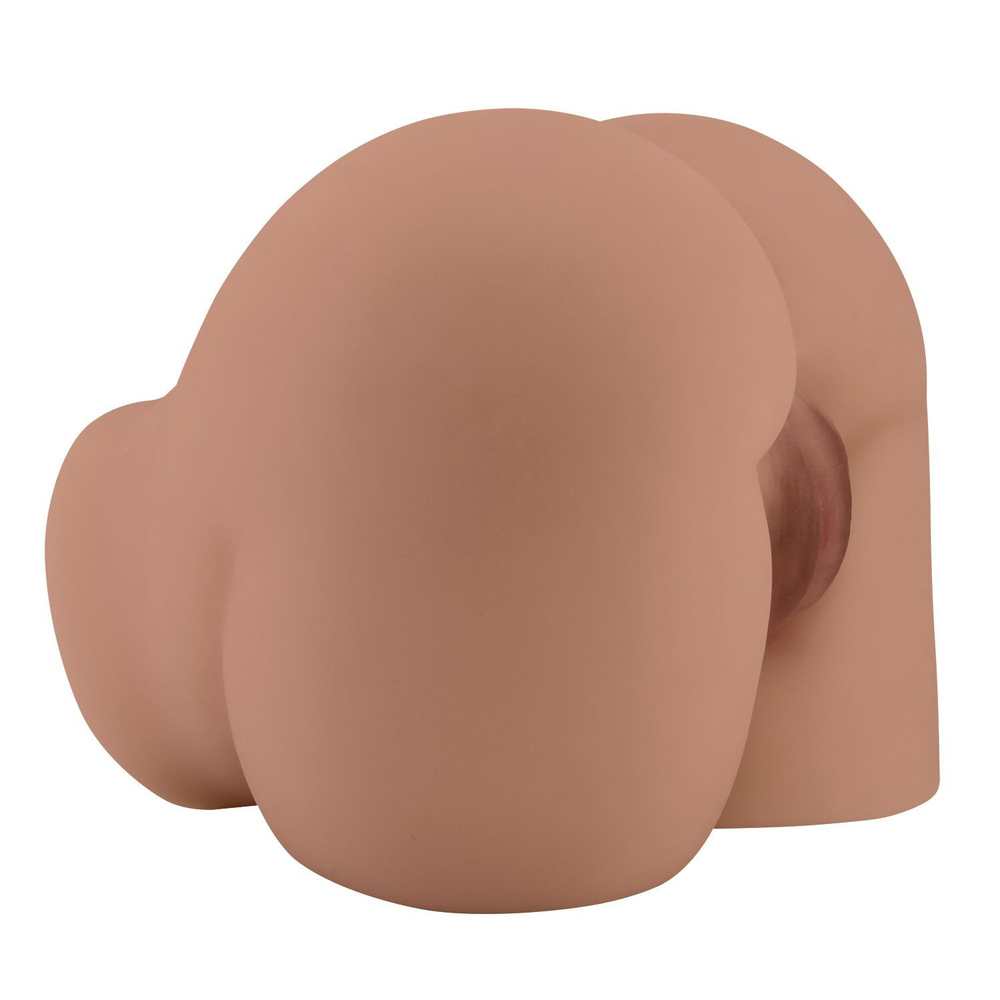 Мастурбатор-полуторс Bernace с вибрацией (Цвет: карамель (темно-бежевый))