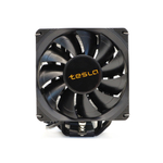 Кулер для процессора TESLA SHADOW SE224, 1х120мм, 800~1800rpm, 4-pin, Al+Cu, черный, 57CFM, 24дБ, 4-PIPE, TDP 210Вт, INTEL 1700/1200/115x/2011/2066, AMD AM5/AM4 (TSL-SE-224-XTS)