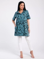 Туника-рубашка хлопок большие размеры