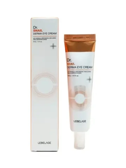 LEBELAGE - КРЕМ ДЛЯ КОЖИ ВОКРУГ ГЛАЗ С МУЦИНОМ УЛИТКИ DR.SNAIL DERMA EYE CREAM, 40 ML