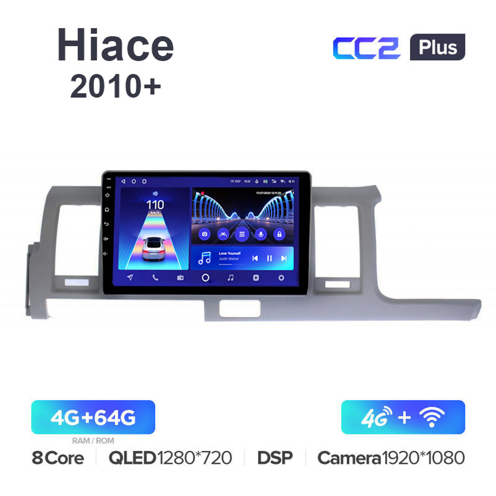 Teyes CC2 Plus 10,2"для Toyota Hiace 2010-2018 (прав)