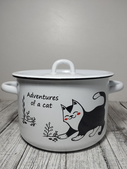Кастрюля 3л с рисунком Коты 1612/4