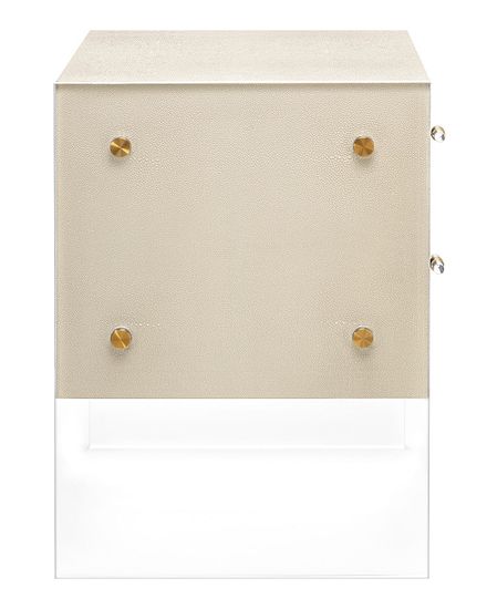 Бежевая прикроватная тумба “Берк”