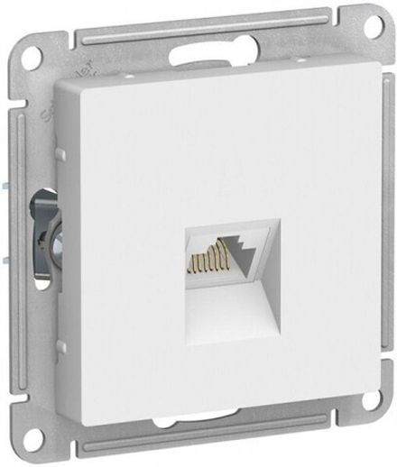 Розетка одноместная Systeme Electric AtlasDesign Бел компьютерная RJ45