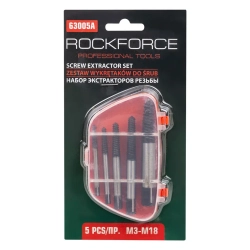 Экстракторы для извлечения заломанных болтов, набор 5пр. RockForce##Rock FORCE RF-63005A