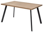 Стол М-City DISAUR Брик М (Brick M) 140 Дуб Канзас, Черный