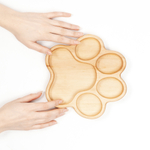 Деревянная менажница из кедра для подачи блюд и закусок "лапка"