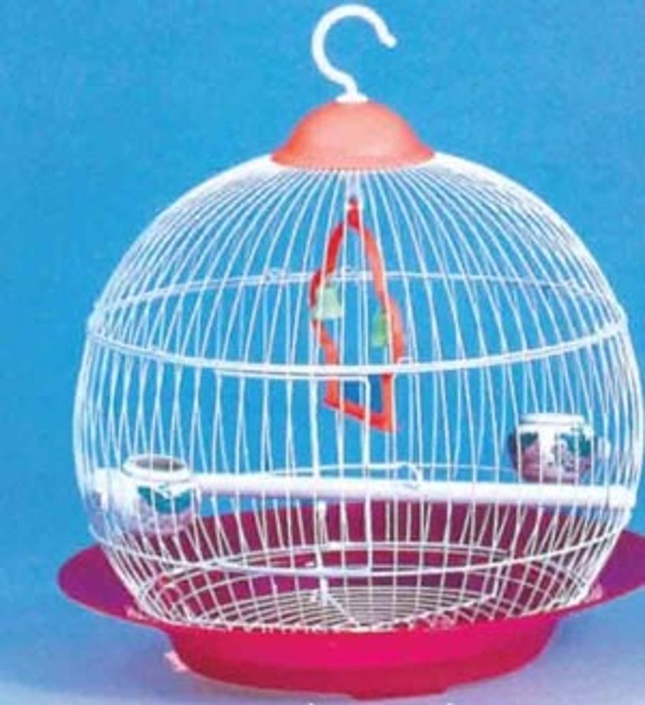 КЛЕТКА ДЛЯ ПТИЦ D31.5х38см 312 (КРУГЛАЯ) (К-Й)
