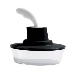 Alessi - Масленка в форме корабля, черная / артикул   ASG13 B  / GTIN 8003299958078