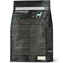 Grandorf Fresh, Fresh Lamb, Adult Mini для собак мелких пород (Свежее мясо ягненка с бататом)