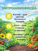 Нитроаммофоска 16:16:16 15кг, удобрение для сада и огорода