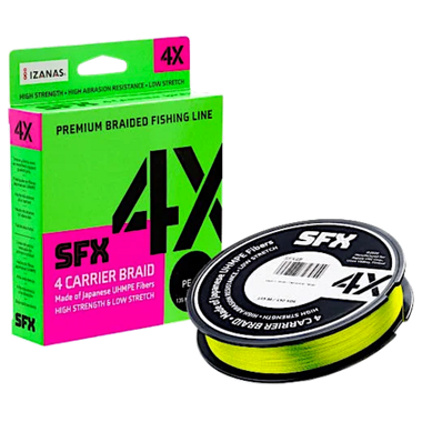 Шнур Sufix SFX 4X жёлтая 135м 0.235мм 13.6кг PE2