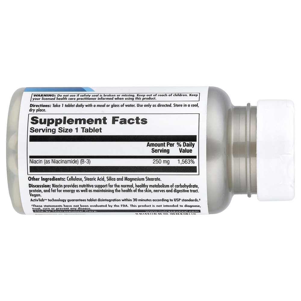 KAL, Ниацинамид, 250 мг, 100 таблеток