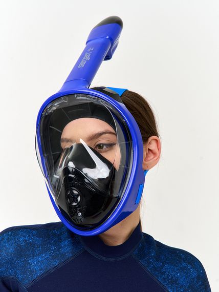 Маска полнолицевая Sargan Планета океан 2.0 синий/черный