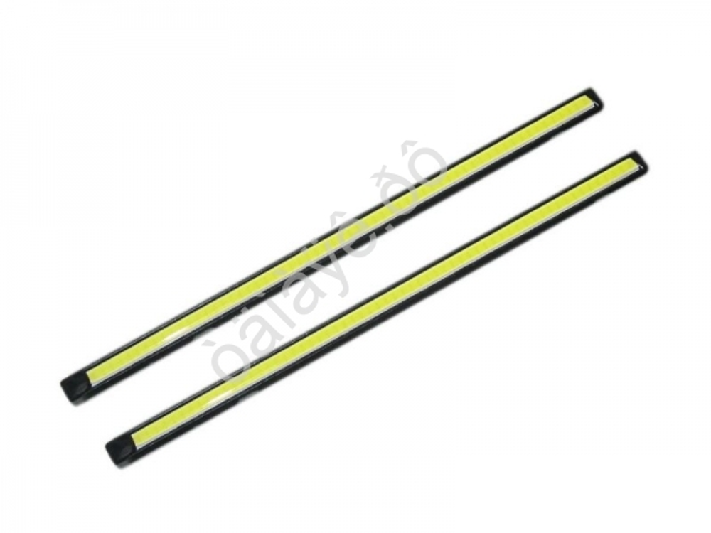 Ходовые огни LED -прямоуг DRL-COB -НЕ гибкие - 20см 5,2Вт ЧЕРНЫЕ 1220к