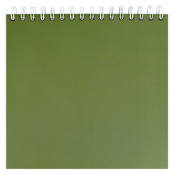 Альбом для рисования (Скетчпад) 210х210 мм, 40 л, блок - белый офсет 160 г/м², арт. 70191 ЭВКАЛИПТ /обложка полноцветная печать, твёрдый переплёт на гребне, матовая ламинация, УФ-лак выборочный /