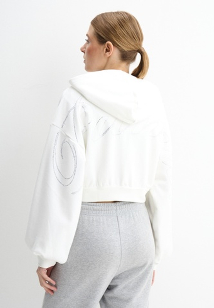 Тостовка женская PUMA ESSENTIALS GRAPHIC Bedazzled FZ Hoodie TR