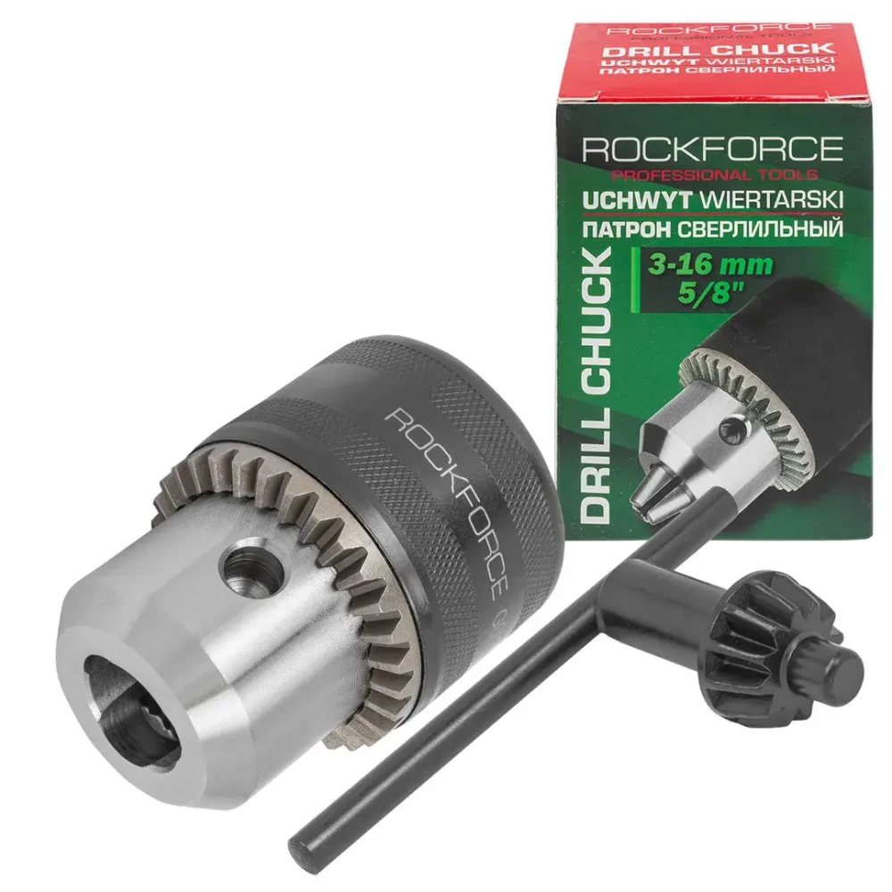 Патрон цанговый для дрели (3-16мм, 5/8'') RockFORCE RF-G00547