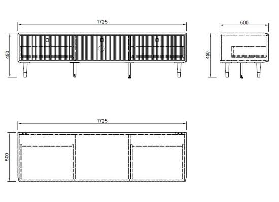 77IP-TV008 Тумба под телевизор 172,5*50*45см