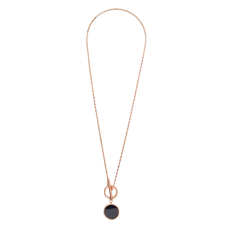 Колье Fiore Luna Onyx B2010NM-N03.1 BW/RG