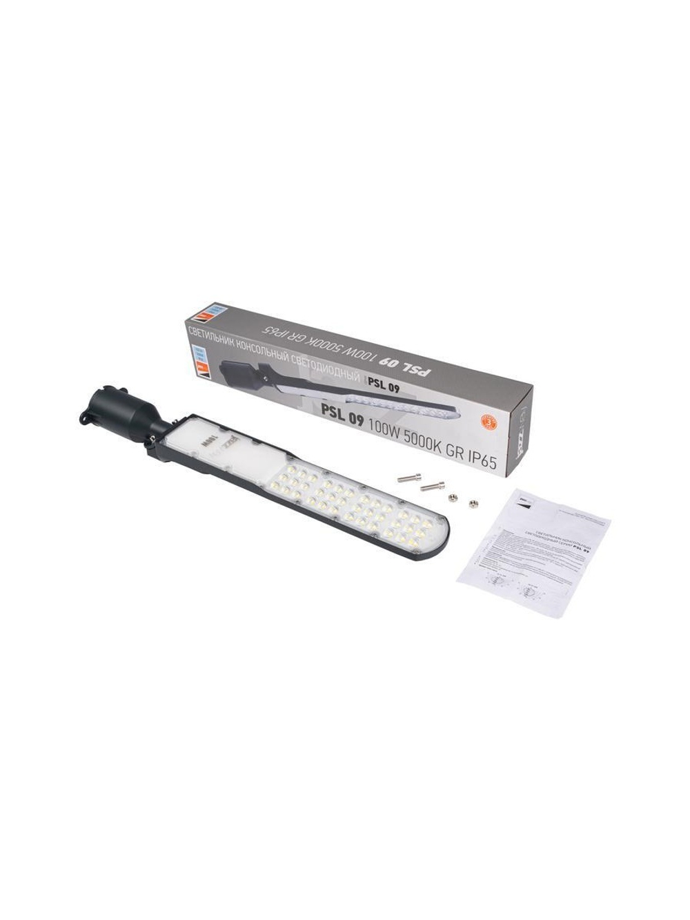 Светильник светодиодный PSL 09 100Вт 5000К уличный консольный ДКУ GR IP65 Pro JazzWay 5064119