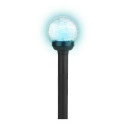 SL-PL33-CRAC ЭРА Садовый светильник на солнечной батарее, пластик,стекло, черный, 33 см