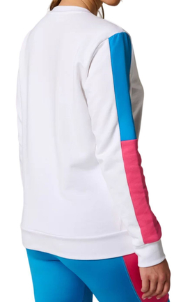 Женская Кофта теннисная Roland Garros Sabrina Pop Energy Sweatshirt - белый