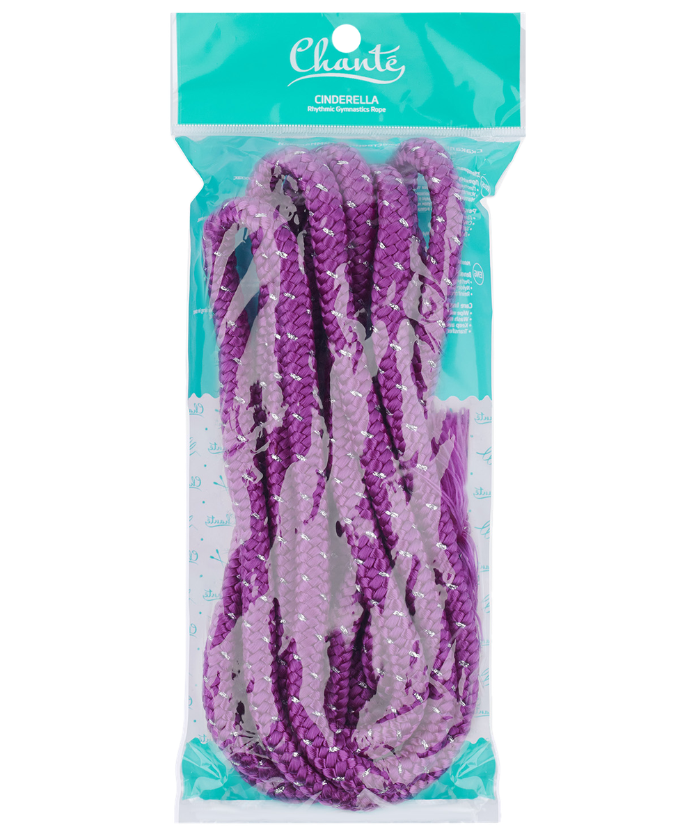 Нейлоновая скакалка для художественной гимнастики Cinderella Lurex Purple, 3м