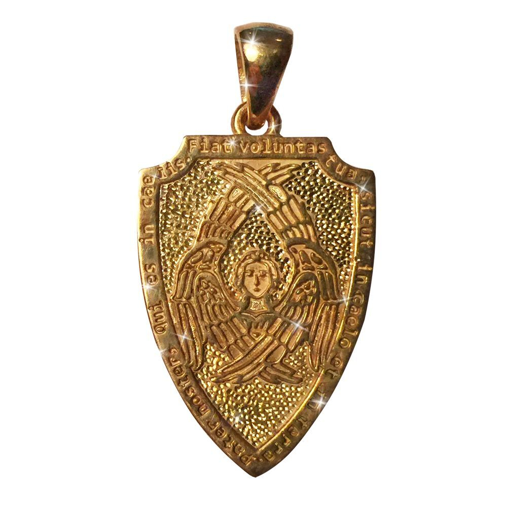 Талисман Амулет Щит Архангела Михаила позолота ЮРВ-17-з