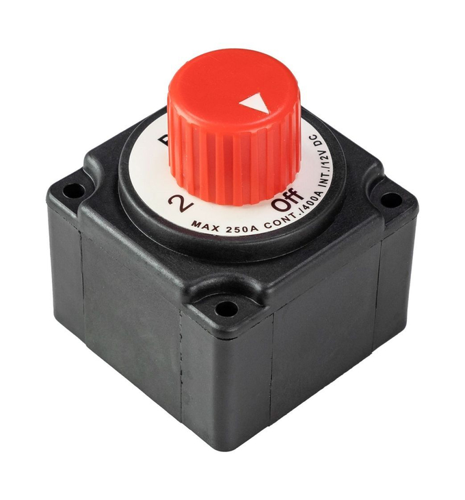 Выключатель массы "OFF-1-BOTH-2" (2 АКБ) 250А