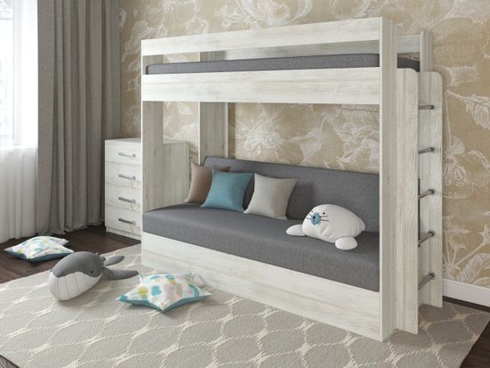 Матрац с чехлом 80*190*10 "Лаворо" (ППУ) (Рогожка Savana Grey (AT))