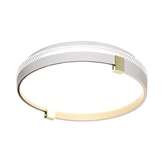 7646/CLN PALE SN 189 Светильник пластик/белый/золотой LED 36Вт 4000К D340 IP43 OLIDI WHITE
