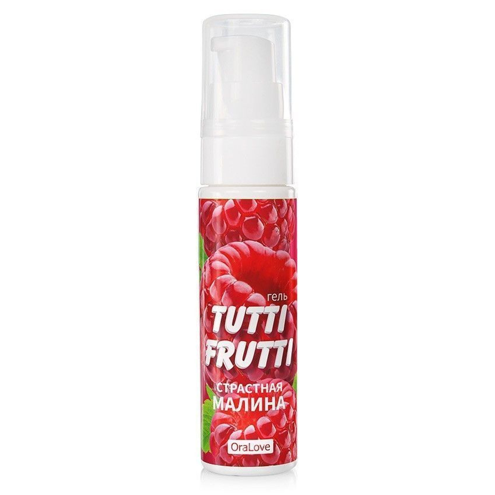 Вкусовой лубрикант на водной основе Tutti Frutti со вкусом малины 30г