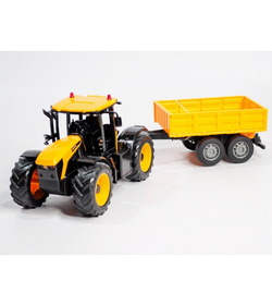 Радиоуправляемый фермерский трактор с прицепом Double Eagle JCB Fastrac 4220 1/24 2.4G RTR
