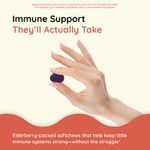 ChildLife Essentials, Super-Immune SoftChew Gummies, жевательные таблетки с бузиной для детей, со вкусом натуральных ягод, 27 таблеток