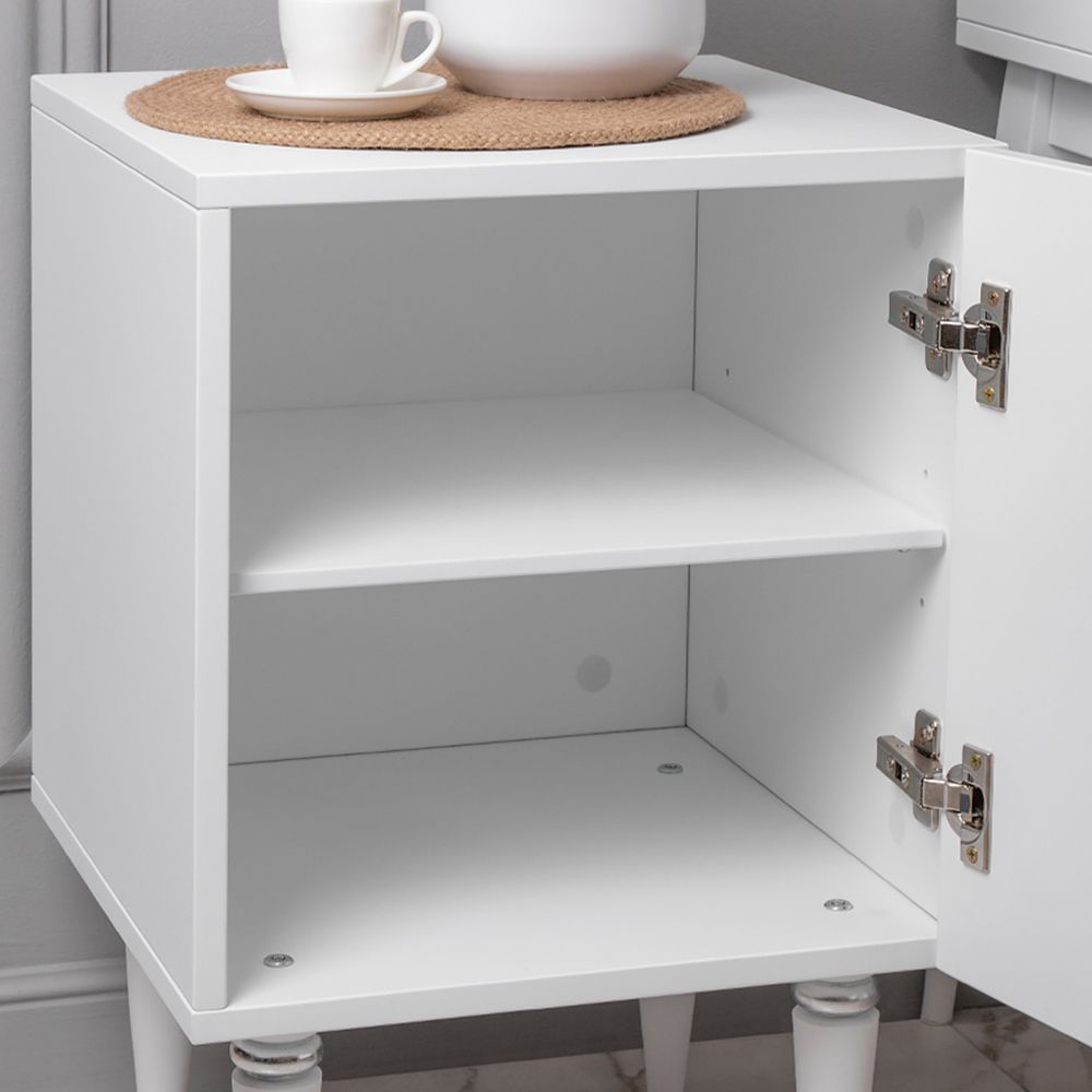 Тумба прикроватная Тропик Классика Айс Сильвер правая