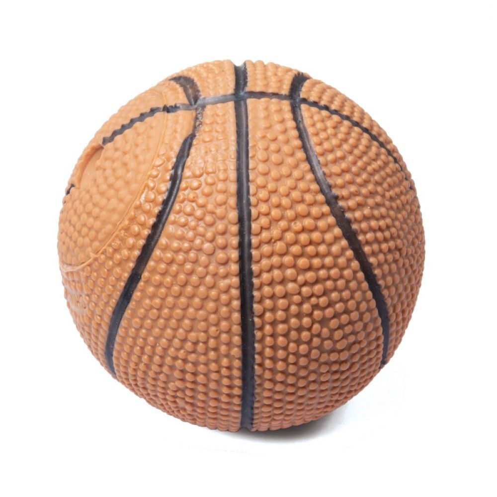 Игрушка &quot;Мяч баскетбольный&quot; с пищалкой 7 см (винил) - для собак (Triol)