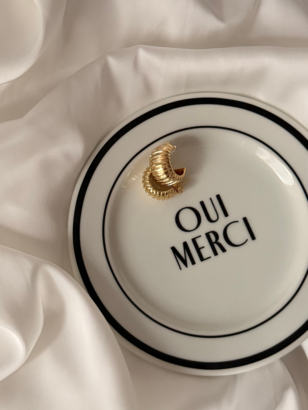 Серьги Кокон, Золотой