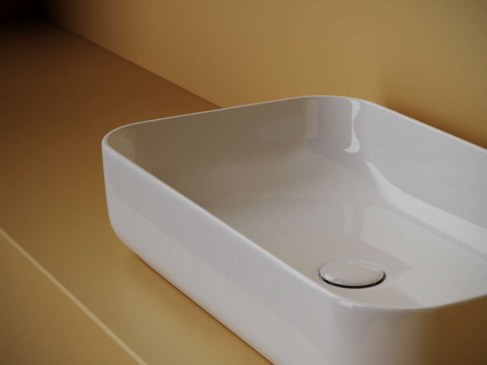 Умывальник чаша накладная прямоугольная Element 605x375x145мм