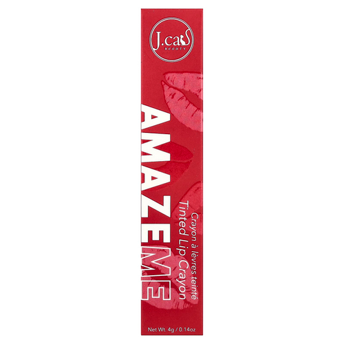 J.Cat Beauty, Amaze Me, оттеночный мелок для губ, AMC107, 2 слова Simply Amazing, 4 г (0,14 унции)