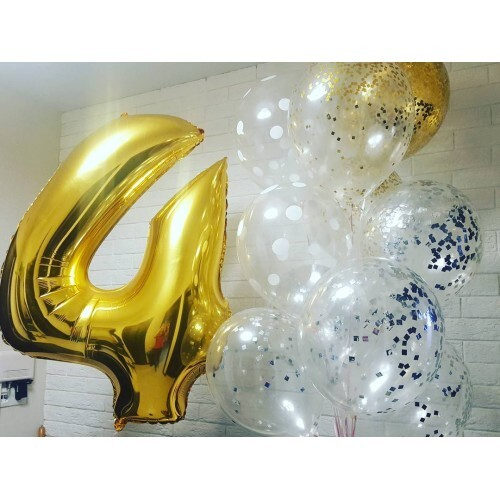 Букет шаров на День Рождения 4 года