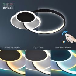 Светильник потолочный светодиодный Rivoli   6080-108 с пультом 80 Вт 4000К - 6000К LED модерн