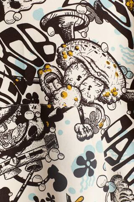 H&M Толстовка с капюшоном и принтом, белый