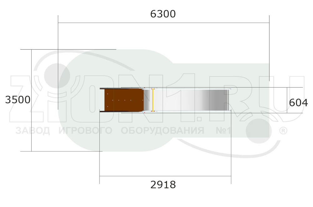 Детская горка «Поезд»