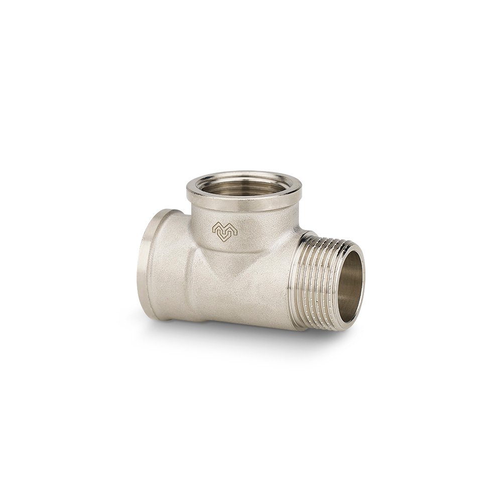 Тройник ВР/ВР/НР Varmega - 1/2" (никелированная латунь)