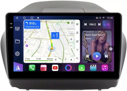 Магнитола для Hyundai iX35 2009-2015 - FarCar 361M монитор 10.36" QLED на Android 14, TS18, CarPlay, 4G SIM-слот